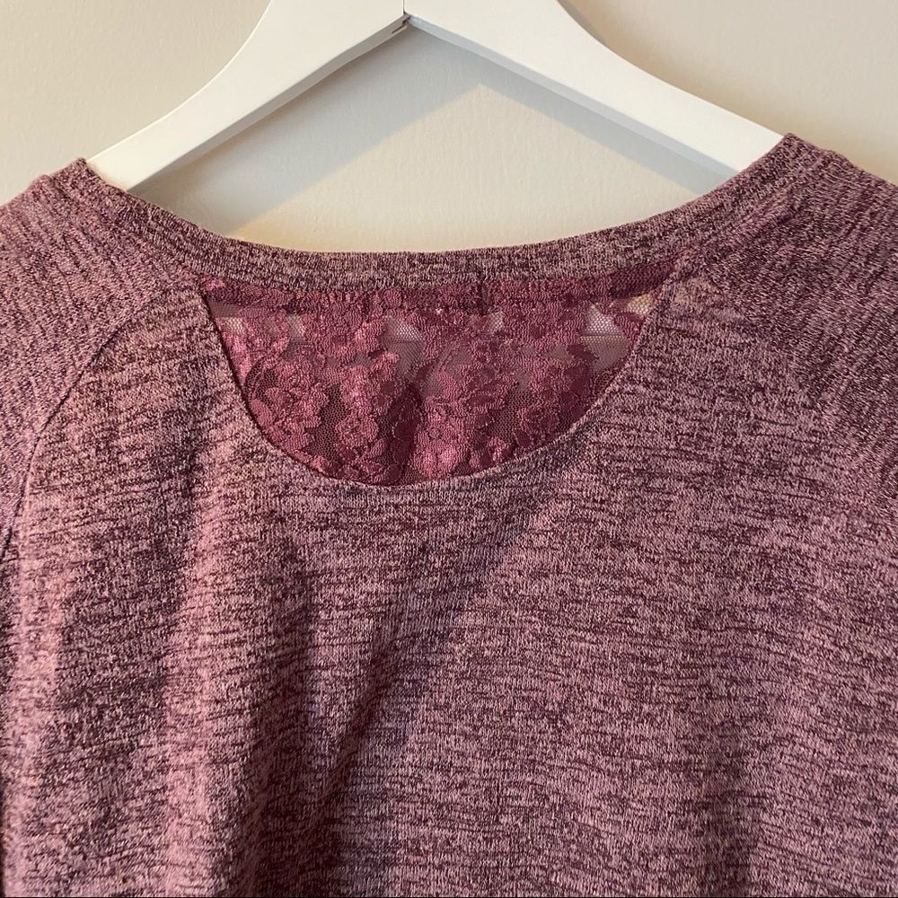 Victoria’s Secret long sleeve crop lace small purple long sleeve - Picture 5 of 8